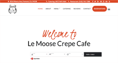 Desktop Screenshot of lemoosecrepecafe.com